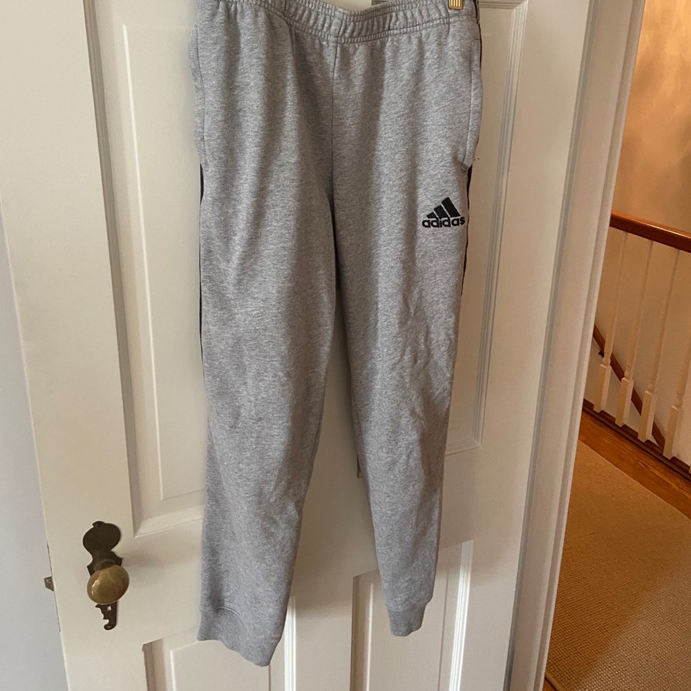 gray adidas joggers